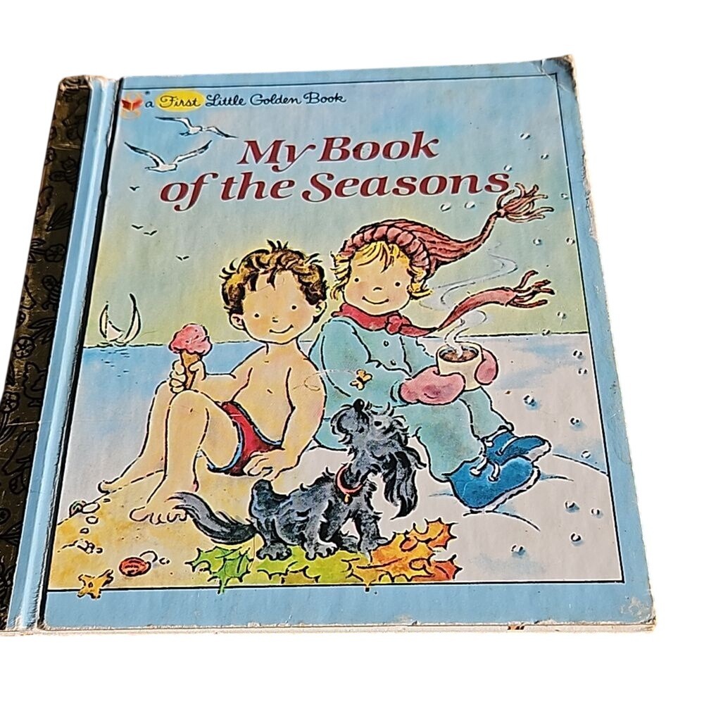 1982 My Book of Seasons Little Golden Book Hardcover Children's Classic